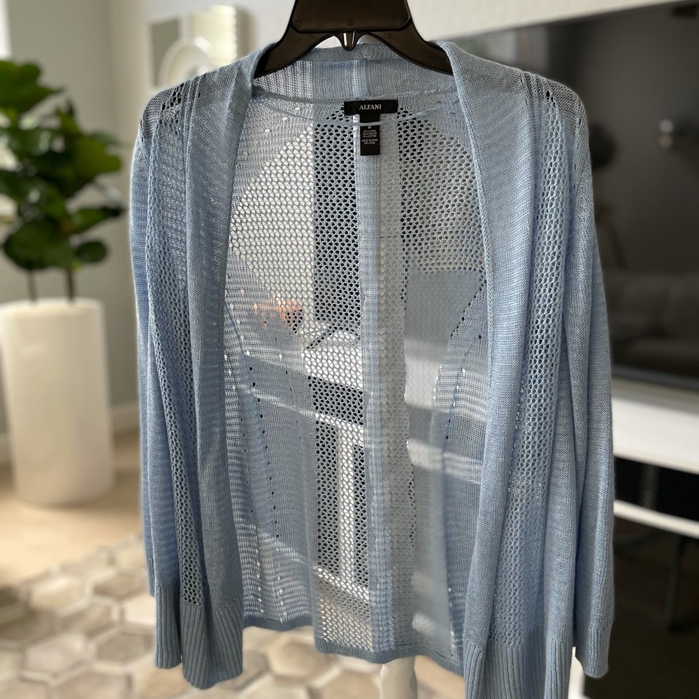 ALFANI BABY BLUE CARDIGAN